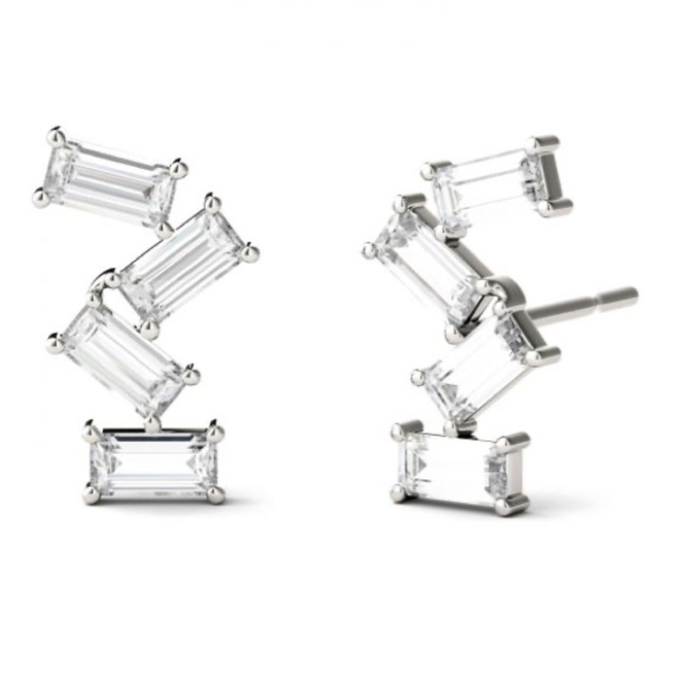 Charles & Colvard Moissanite earrings